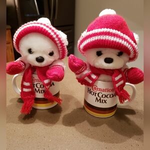 Carnation Hot Cocoa Mug & Bear Set